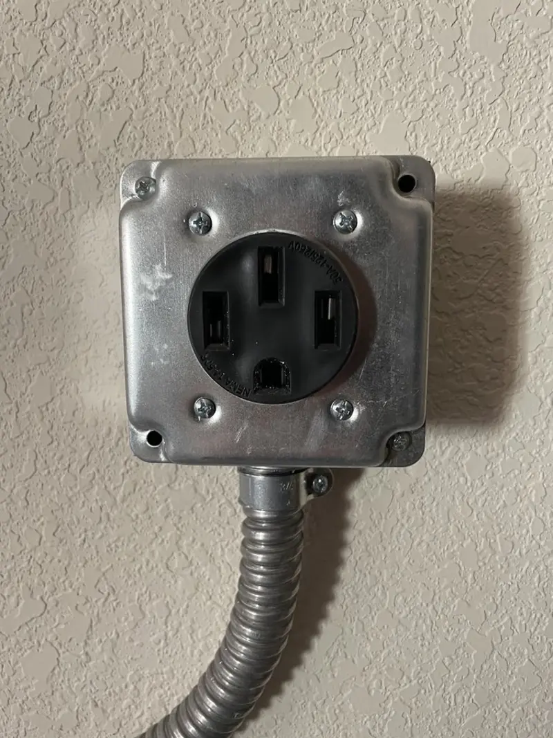 NEMA 14-50 outlet installed for Electrical Panel Upgrade in Daphne